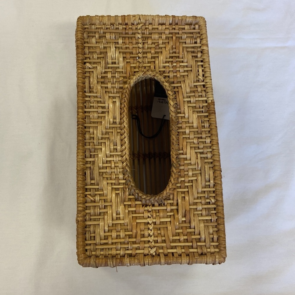 Crown‎ | Fish Woven/Wicker Rattan Tissue Box Decor Brown - Picture 5 of 10